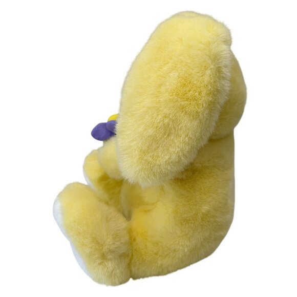 Chosun Intl Yellow Plush Bunny Rabbit Purple Flower 9" Easter Spring Ages 3+ - Picture 5 of 8